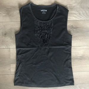 Orvis Black tank top NWOT